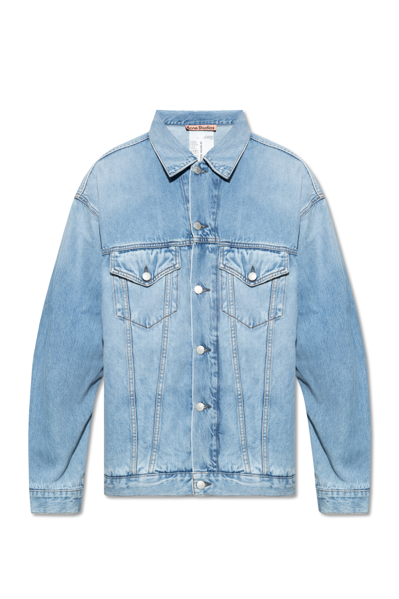 Blue Distressed denim jacket T SHIRTS Acne Studios Monse Pullover mit Pailletten VbjdevelopmentsShops Comoros